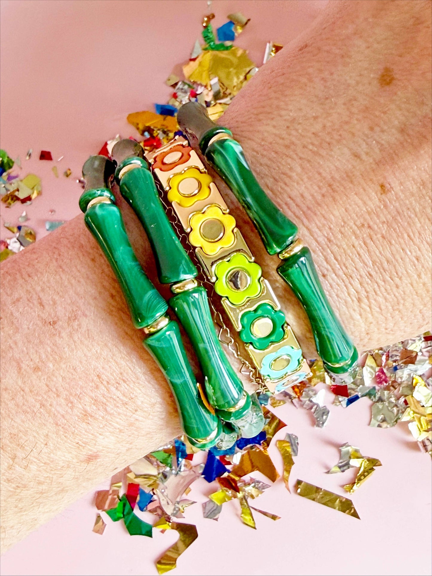 Flower Power Tile Bracelet