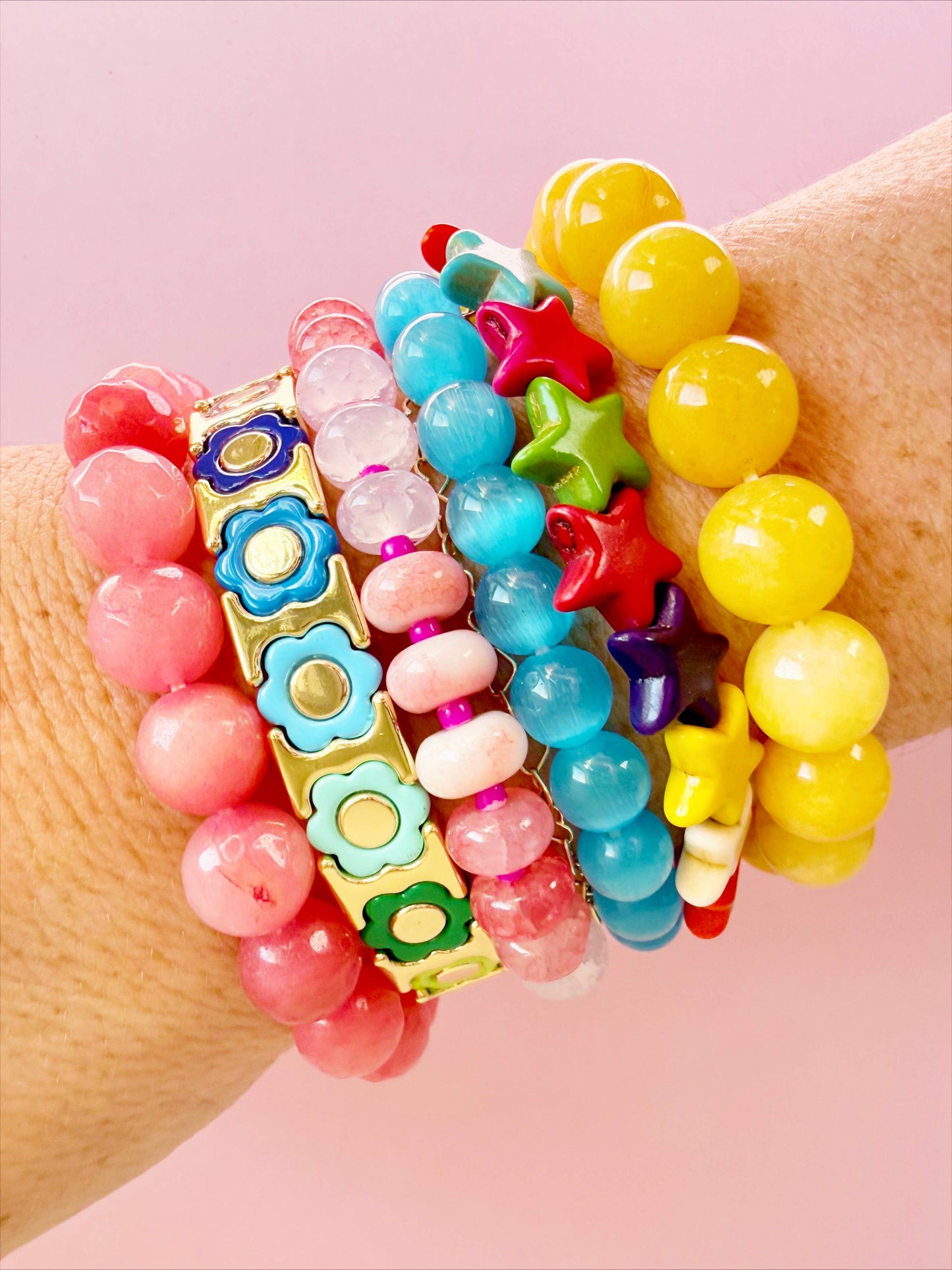 Flower Power Tile Bracelet